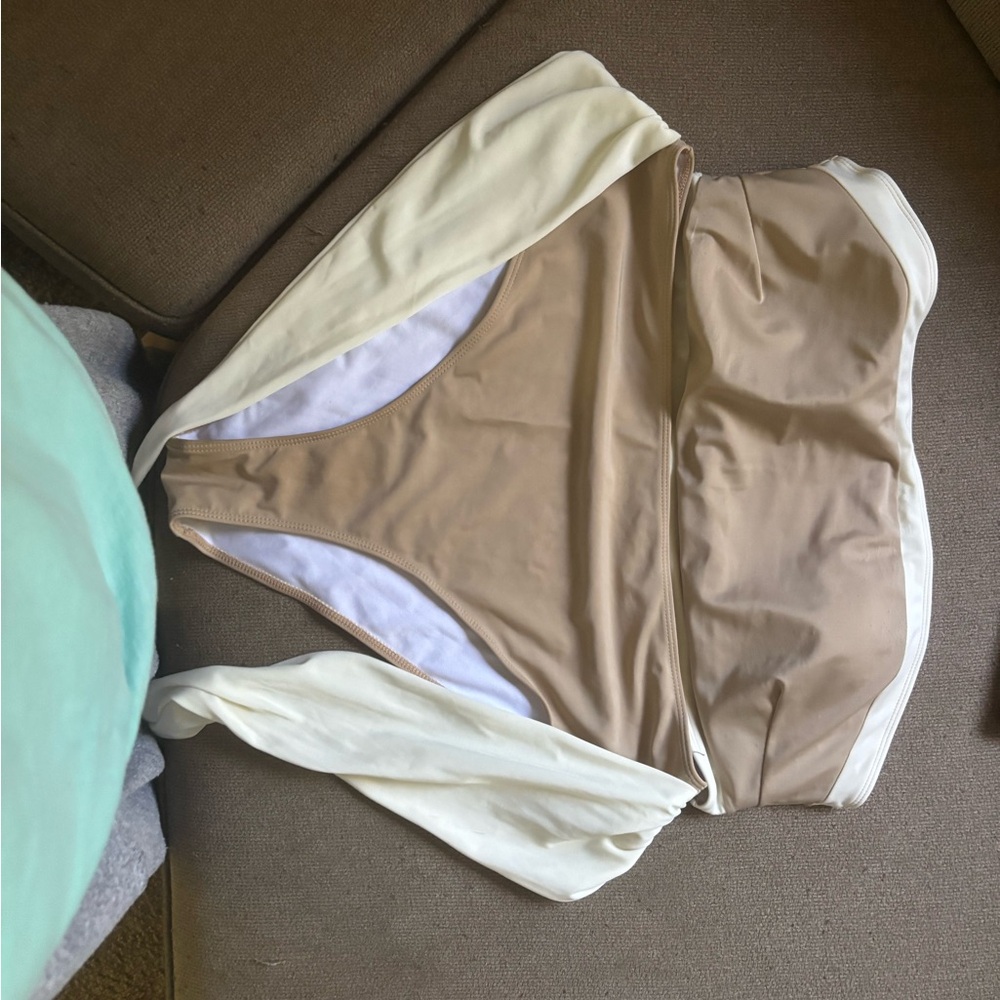 Target Tan and Cream Bikini Set
